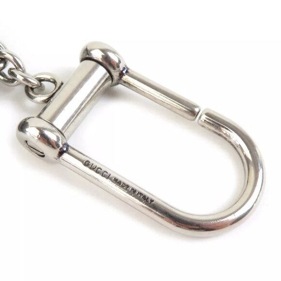 GUCCI GG Marmont Key Case Gray Leather/Silvertone - Picture 7 of 8